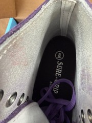 New Sure Grip Boardwalk Purple Suede roller skates size 8 fits womens 9-9.5