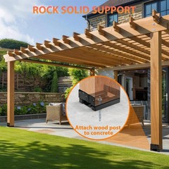 10PCS 6×6 Post Base for Concrete, Heavy Duty Post Base Anchor for 5.5×5.5 Woo…