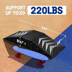 Single-Piece , Bike Ramp, Skate Ramp – Design for Beginners, More Durable, Sa…