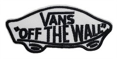 VANS «OFF THE WALL» NEW EMBROIDERED IRON ON PATCH SKATEBOARD