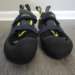 Evolv Defy TRAX Rock Climbing Shoes Women’s Size 11 Black Blue Double Strap