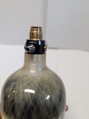 Ninja Paintball 48ci 4500PSI Carbon Fiber HPA Tank with Regulator Gauge CP Logo