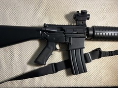 Cyma M16A3 Airsoft Rifle Fixed Stock w/ Sling Included & Red Dot Sight