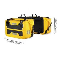 Motorcycle Saddlebags Soft-Sided Saddle Bags with Straps Easy to Install