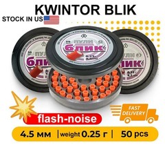 Kvintor Blik Air gun pellets Kwintor 50pcs .177 (4.5mm) 0.25g bang & flash