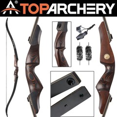 60″ Archery Wooden Takedown Recurve Bow RH for Teens to Adults Hunting & Target