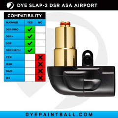 Dye DSR / DSR+ Slap2 ASA – Dust Black / Black