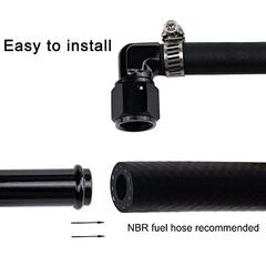 6AN Female to 5/16″ Barb 90 Degree Swivel Fitting 90 Degree AN6 5/16 2PCS