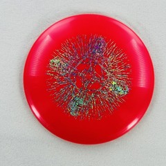 Discraft Comet Red Disc Golf Disc 175-176 Holographic Foil Stamp Driver Frisbee