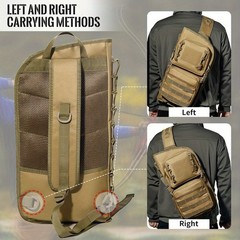 Archery Back Arrow Quiver Dual Side Carry Extendable Hunting Practice Bag
