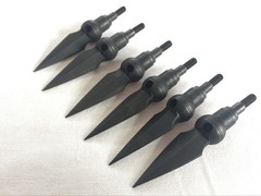 6PK Archery Arrowheads Whistle Arrow Points for Hunting 175 Grain Arrow heads