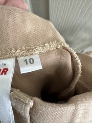 Equi Star Unisex Kids Tan Knee Patch Jodhpurs Riding Breeches Pants Size 10 EUC