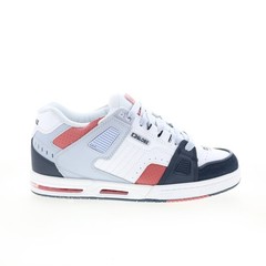Globe Sabre GBSABR Mens White Leather Lace Up Skate Inspired Sneakers Shoes
