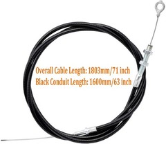 Universal Throttle Cable 63″ Long Inner Wire 71″ inch Replacement for…