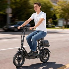 AOVOPRO Electric Scooter with Seat 28Miles 22MPH 14″ Foladable Commuting Scooter