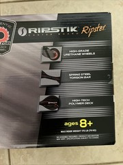 Razor Black Label RipStik Ripster Caster Board 2 Wheel Pivoting Skateboard 8+