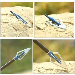 Hunting Arrowheads 100 Grain Broadheads Arrow Heads Tips for Shooting Outdoor