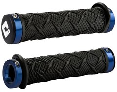 ODI XTreme LockOn ATV Hand Grips Black Blue Clamps One Size Handle