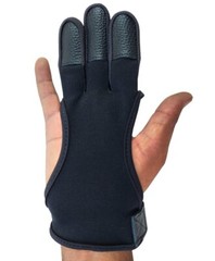 Hunt & Seek Three Finger Four-Way Fabric Archery Shooting Glove