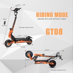 Electric Scooter for Adult 5600W Dual Motor 50MPH 60V 27AH Folding Fast Escooter
