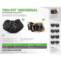TRUGLO TRU-FIT Universal Replacement Wrist Strap Archery Release Aid, Camo BOA