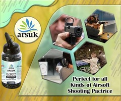 Arsuk Biodegradable Airsoft BBS 6mm White 0.20g Seamless BB Pellets for Targets