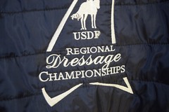 United States Dressage USDF Regional Horse Riding Champion Vest WOMENS L Blue
