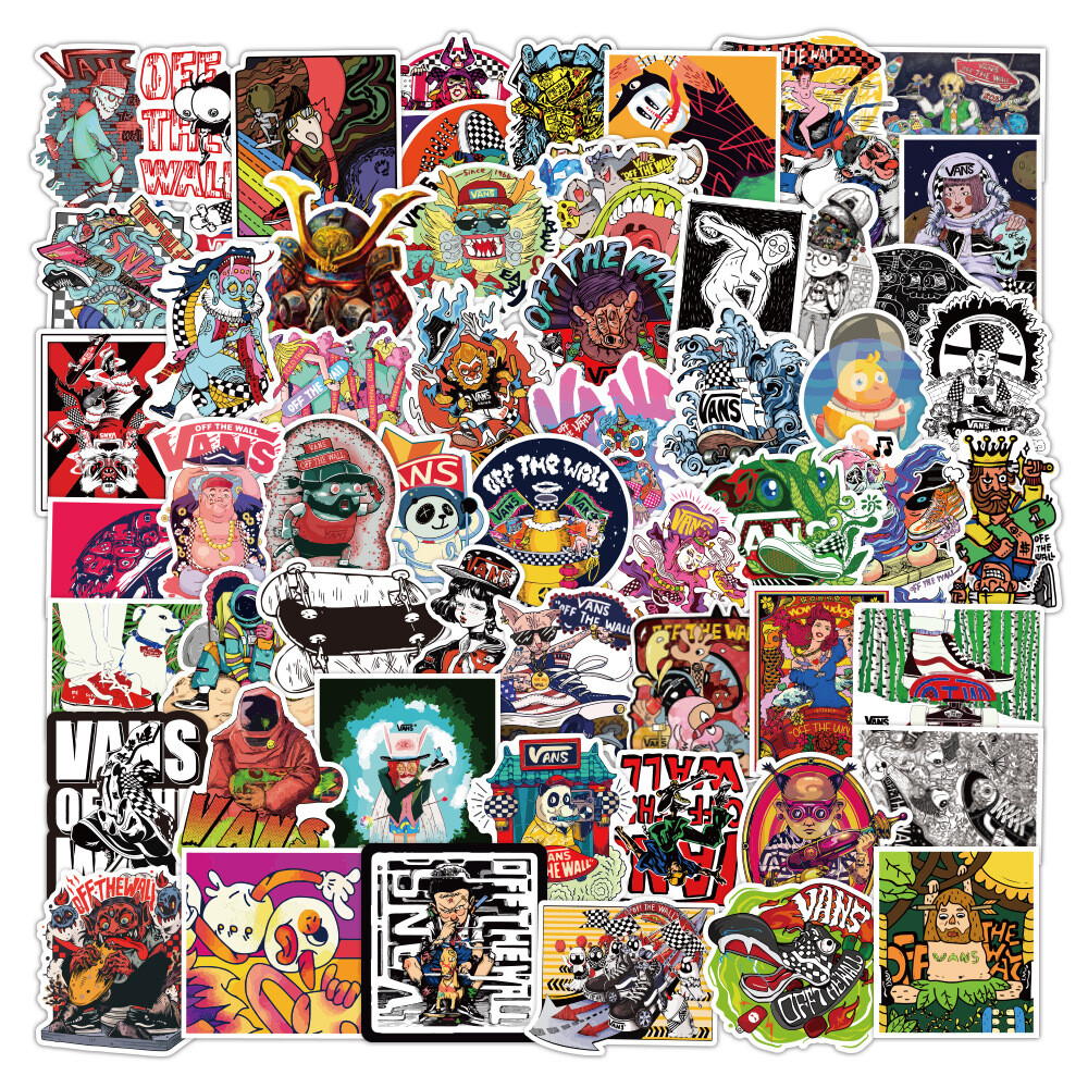 100PCS Stickers Bomb Vinyl Skateboard Guitar Luggage Pack Tide Brand Logo Decals