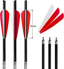 Eco-Friendly Carbon Crossbow Bolts – Consistent 12-Pack – Perfect for Practice