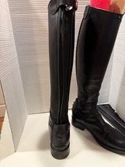 Enrice Romitelli Italian Dressage Riding Boots BLACK LADIES 38 BLING ZIPPERS