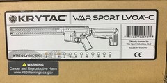 Krytac War Sport Licensed LVOA-C Carbine Airsoft AEG Rifle (Model: Black)