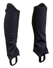 BasEQ Riding Half Chap Children’s Equestrian Equine Synthetic Nubuck Addy Medium