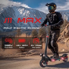 FREEBOY J11MAX Electric Scooter Adults 1200W 48V18AH 34MPH 11» Folding Escooter