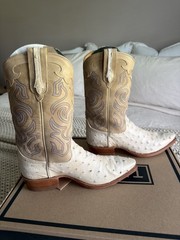 Tecovas Garrett Pearl Ostrich US 8.5 D