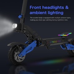 APP NFC 5000W Adults Electric Scooter 50MPH 55Miles + Seat/Steering Damper Parts