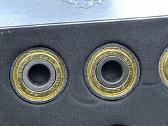 Vintage FKD Gold Skateboard High Velocity Bearings Set Of 8