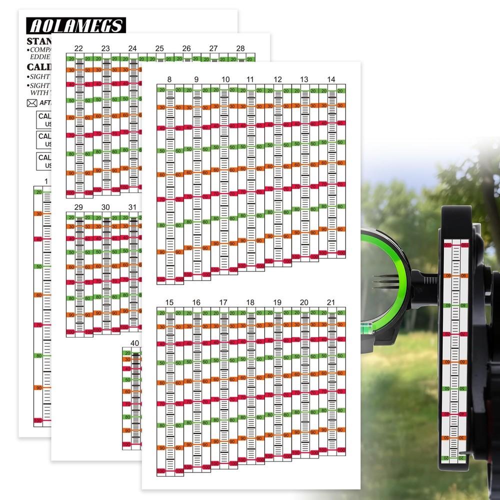 Archery Sight Tape, Weatherproof Bow Sight Tapes and Calibration Tapes, Sight…