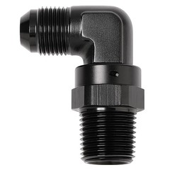 8AN Male Flare to 1/2 NPT Pipe Swivel 90 Degree 8AN to 1/2 NPT, 90 Degree