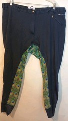 Buckwild Breeches Signature Womens Plus Riding Breech Blue Peacock Size 38 D112