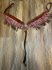 Tough 1 Beaded Pink Breast Collar Pony Size