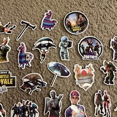 Mix 50 PCs Fortnite PC Epic Game Luggage Notebook Sticker-Lot A