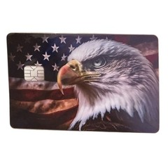 Eagle USA FLAG Patriotic Credit Debit Card Skin Cover Sticker 1PC