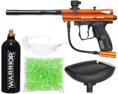 Kingman Spyder Victor Atomic Pickle Indoor Paintball Gun Kit – Orange w/Green