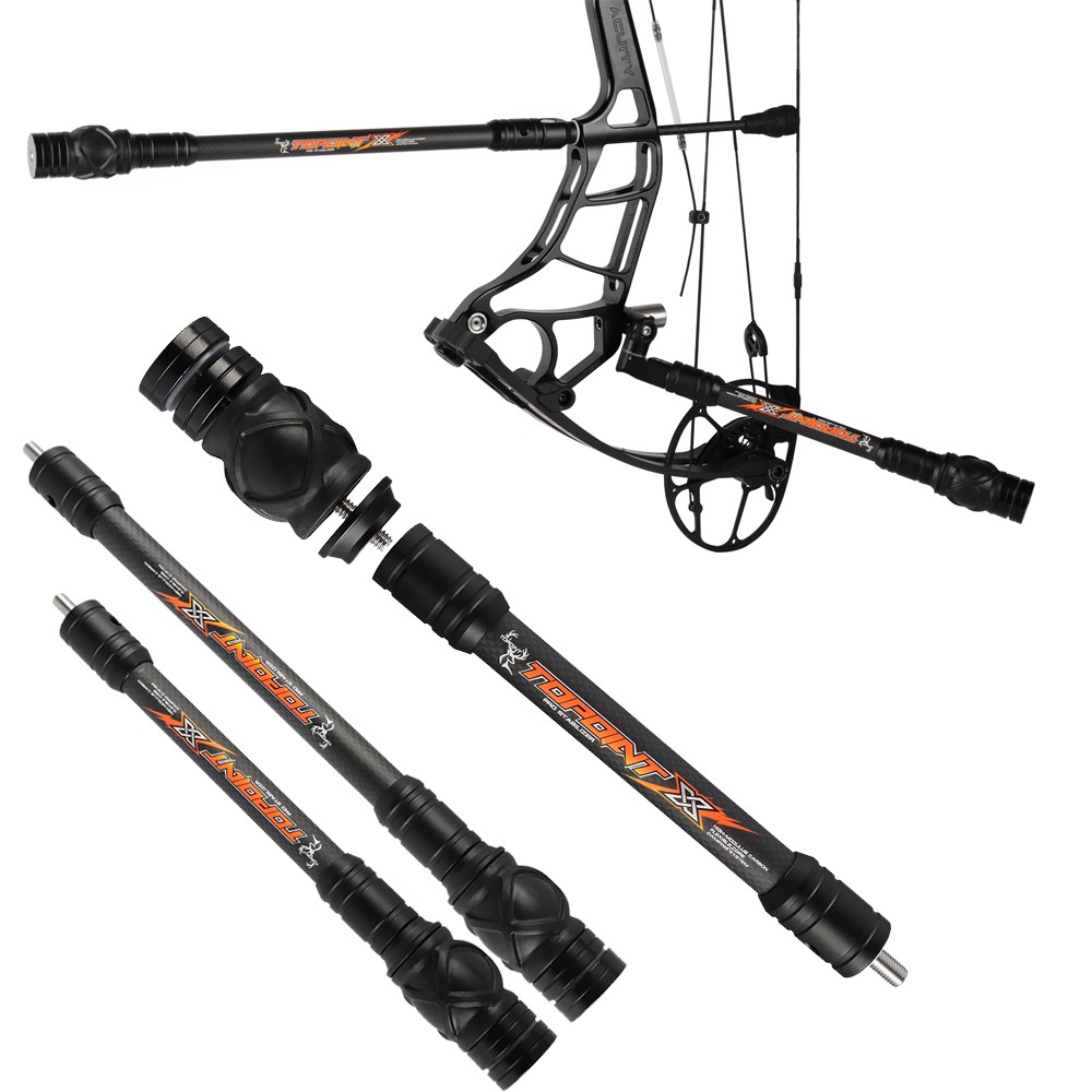 Archery 8″ 10″ 12″ 15″ 3K Carbon Stabilizer Weight Balance Bar Rod Compound Bow