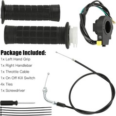 Throttle Cable Twist Throttle Handle Grip Assembly for 2 Stroke Engine 80cc 1…