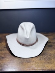 Stetson Silver Belly Gus Western Cowboy Hat 4X Beaver 7 3/8 VINTAGE Made In USA