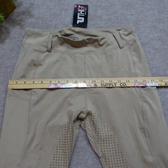 Turnhier Equestrian Pants Size XL Pockets Beige Leggings Horseback Riding