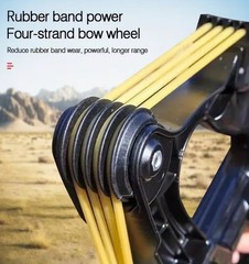 Compound Slingshot Bow 40-Shot Hunting Slongshot – Shoots Steel Pellets