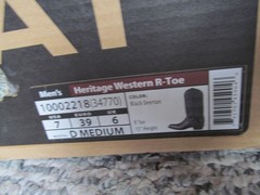 NEW! ARIAT BLACK MEN’S LEATHER COWBOY HERITAGE WESTERN R-TOE D BOOTS MEDIUM 7