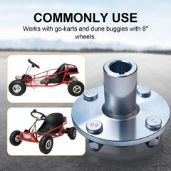 4 Lug 1″ Live Axle Adapter Hub for Go Kart Cart ATV Quad Trailer – 4″ x 4″